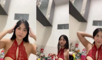 Cyebel Bikini Merah Sexy di Hotel Ayang Instagram